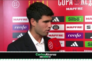 开云官方-阿尔卡拉斯：巴萨是热门球队，但我认为皇马在决赛是最强的